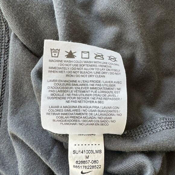 Nike Dry Fit Tank Top Womens Size Medium Trainer Workout Top Gray and Yellow - Picture 6 of 7